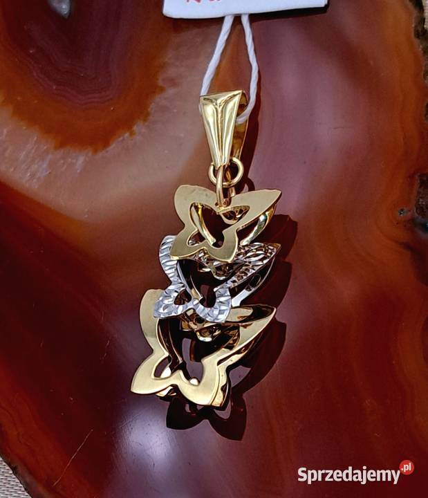 20 Wisiorek Złoty 585 MOTYLE Z1131 Poznań