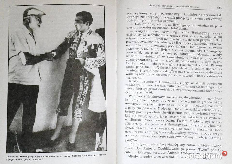 Hemingway Reporter Drahoslav i Ivan Machalowie Rok wydania 1984 Chełm