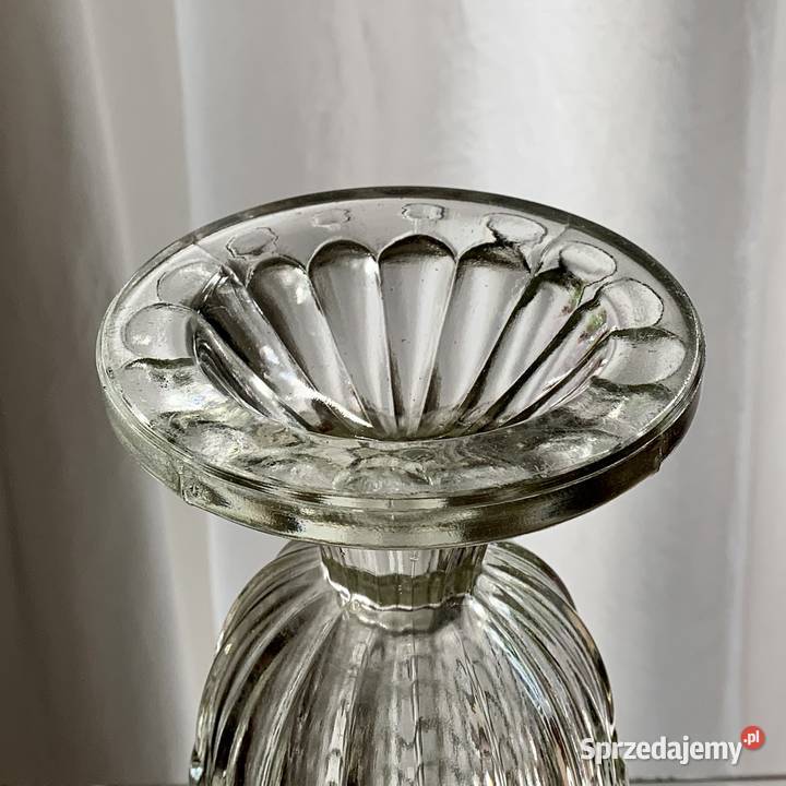 Wazon Hortensja H23201 szkło PRL Porcelana i szkło Myszków