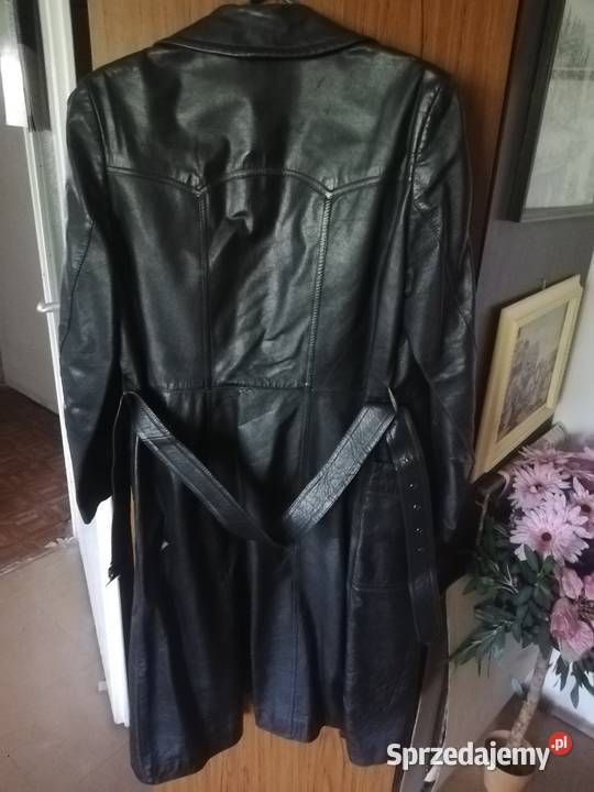 Płaszcz skurzany z lat PRL mazowieckie