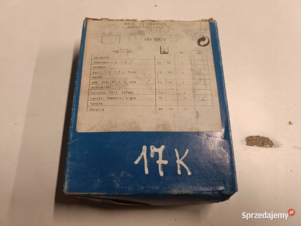 KLOCKI HAMULCOWE Renault R5 R12 R18 PRZEDNIE Rudka sprzedam