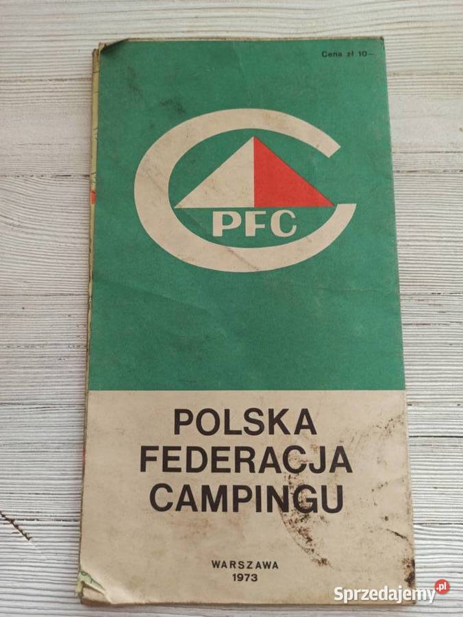 Polska Mapa Campingów PFC 1973 Bielsko-Biała
