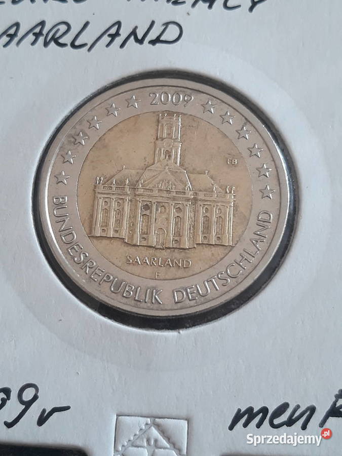2 Euro Niemcy Saarland 2009 r men F sprzedam
