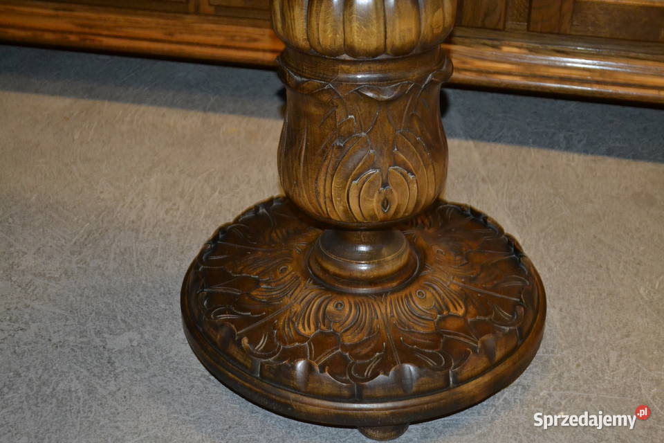 stolik kwietnik rzeźbiony 2 Będzin