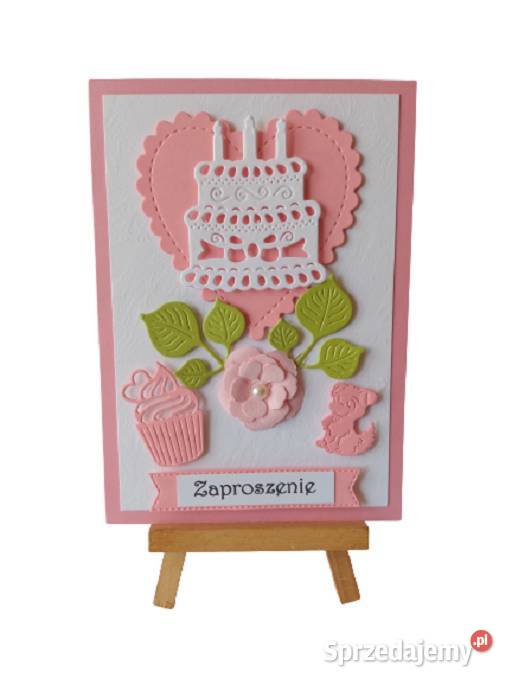 ZAPROSZENIA URODZINY WZ9 C6 Rękodzieło wielkopolskie Poznań
