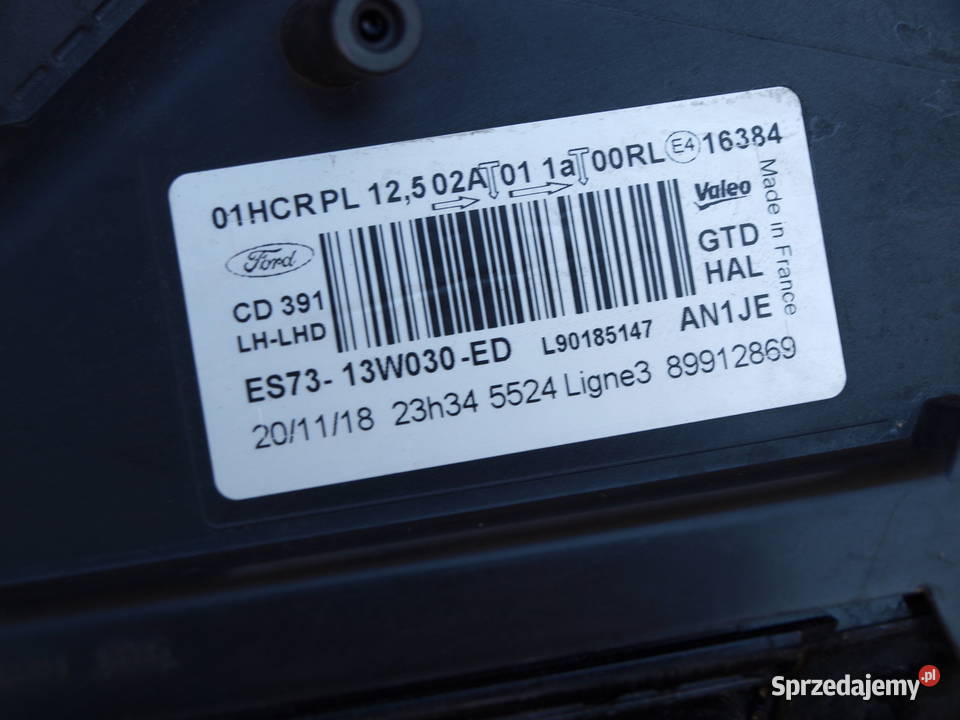 Ford Mondeo Mk5 lampa lewa przód zwykła 2014