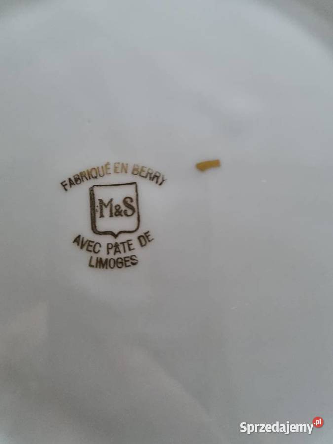 Talerze Płaskie Porcelana francuska Limoges Wola Podłężna