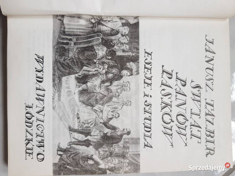 janusz tazbir świat panów pasków historia eseje świętokrzyskie Kielce sprzedam