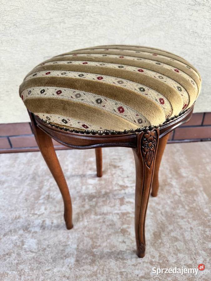 Stołek Ludwik stylowy pufa taboret siedzisko do Sulbiny
