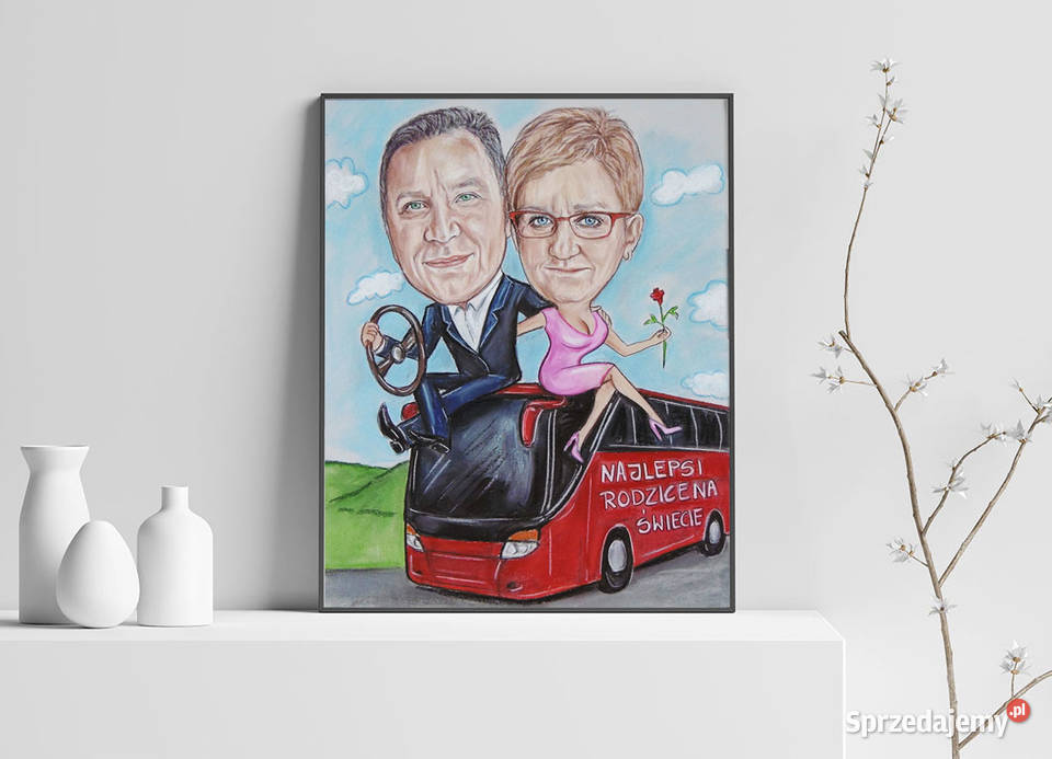 Karykatura portret ze zdjęcia A3 jedna osoba śląskie Bielsko-Biała