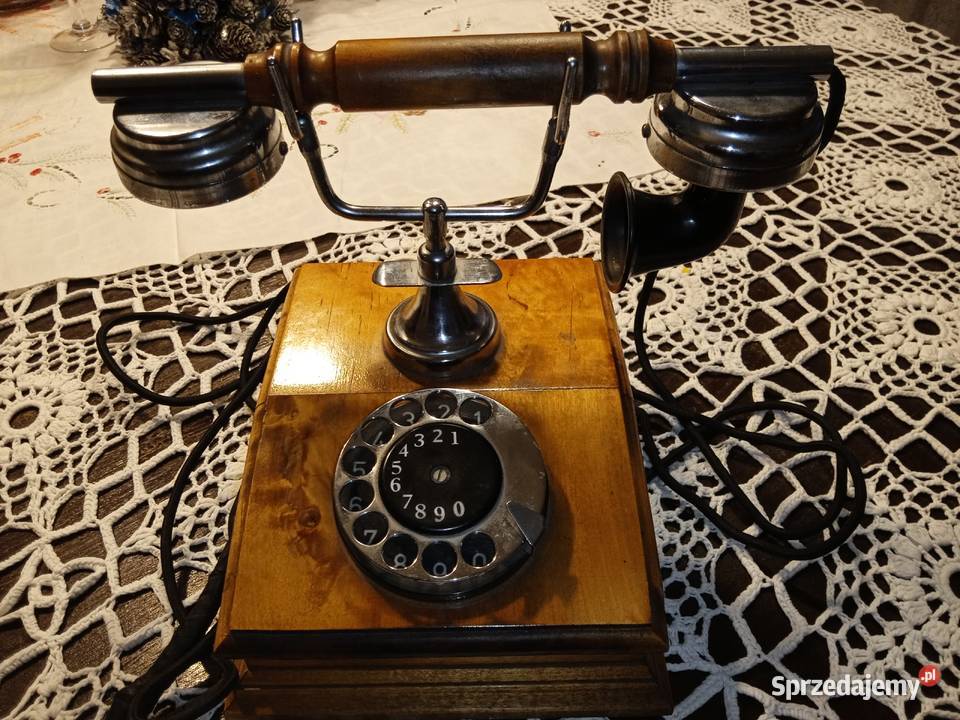 Telefon drewniany retro Pozostałe Sokółka