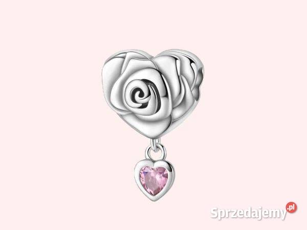 Zawieszka modułowa Serce z różą Kielce