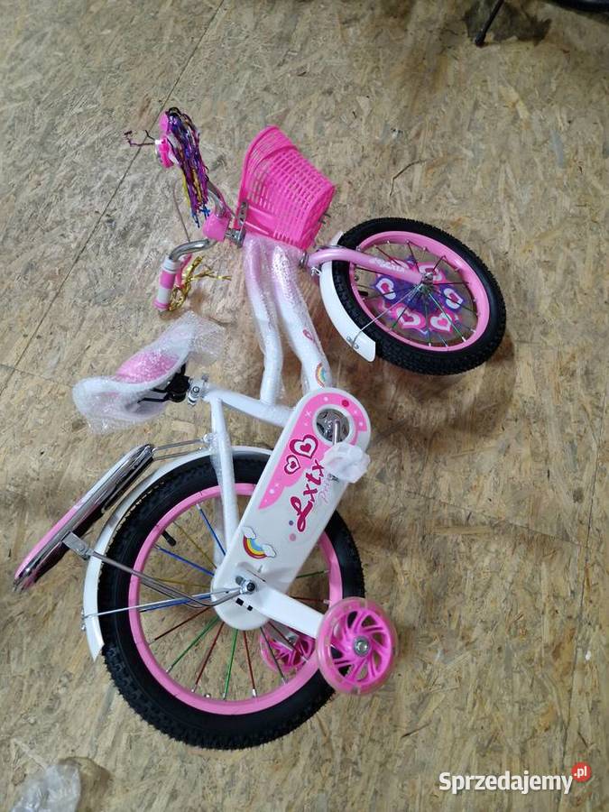 ROWER DZIECIĘCY ROWEREK 16 DZIEWCZYNKI RÓŻOWY Głogowa
