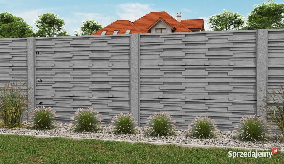 Nowoczesne ogrodzenie betonowe formy do Tomaszów Mazowiecki