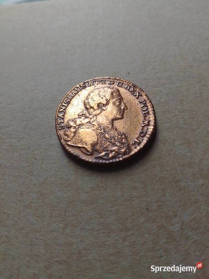 Trojak trzy grosze Zbrojarz 1765r ekstremalnie Złotoryja sprzedam