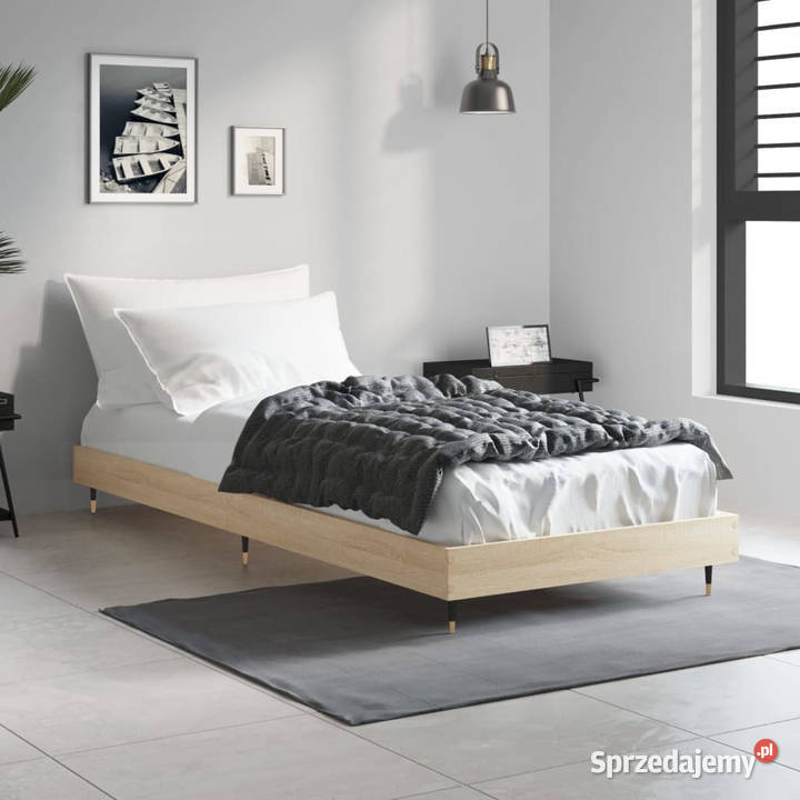 Łóżko bez materaca dąb sonoma 75x190 WM832208 20cm Warszawa