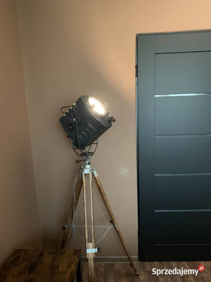 Lampa loft podłogowa lata 70 teatralna