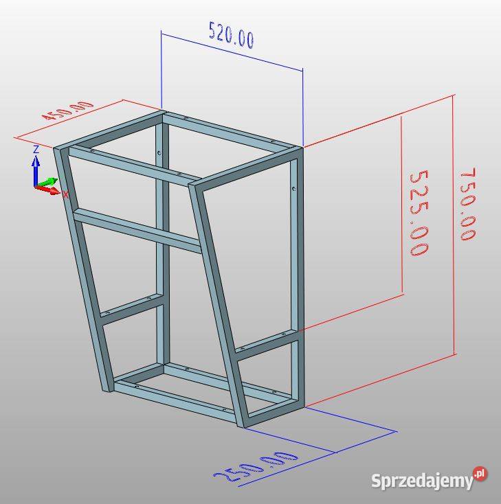 Stelaż pod umywalkę nablatową stojący Jeżowe