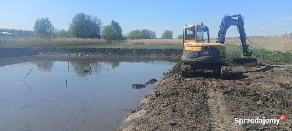 Kopanie stawów Usługi koparką wiertnica Busko Busko-Zdrój