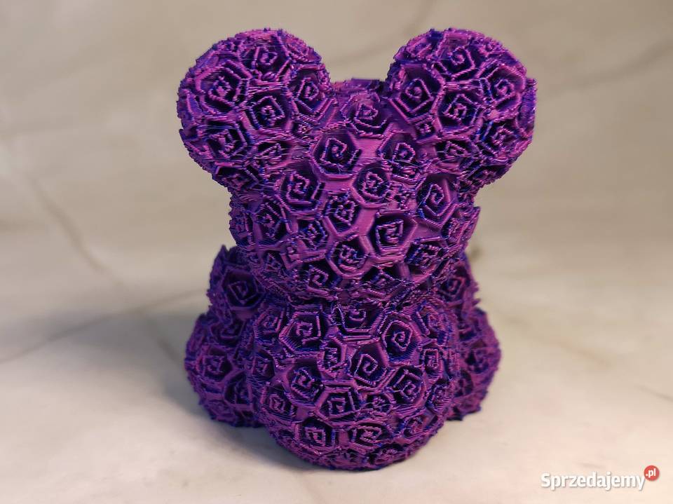 Miś z róż 3D dekoracyjna figurka gradientowa 75 Kielce sprzedam