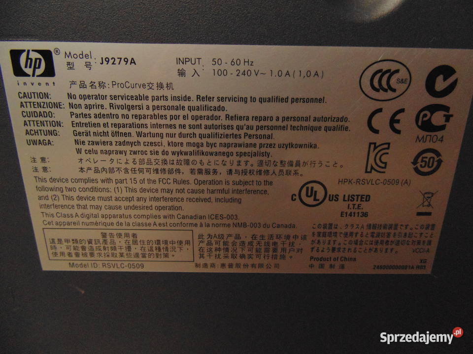 Switch HP ProCurve 251024 J9019A Warszawa sprzedam