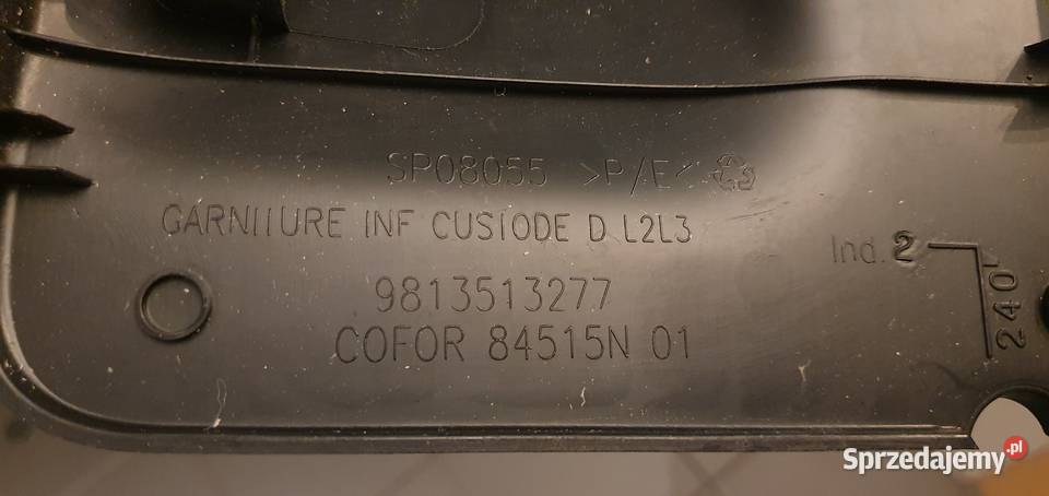 Zaślepka plastikowa Peugeot Expert Scudo Jumpy Części samochodowe dolnośląskie sprzedam