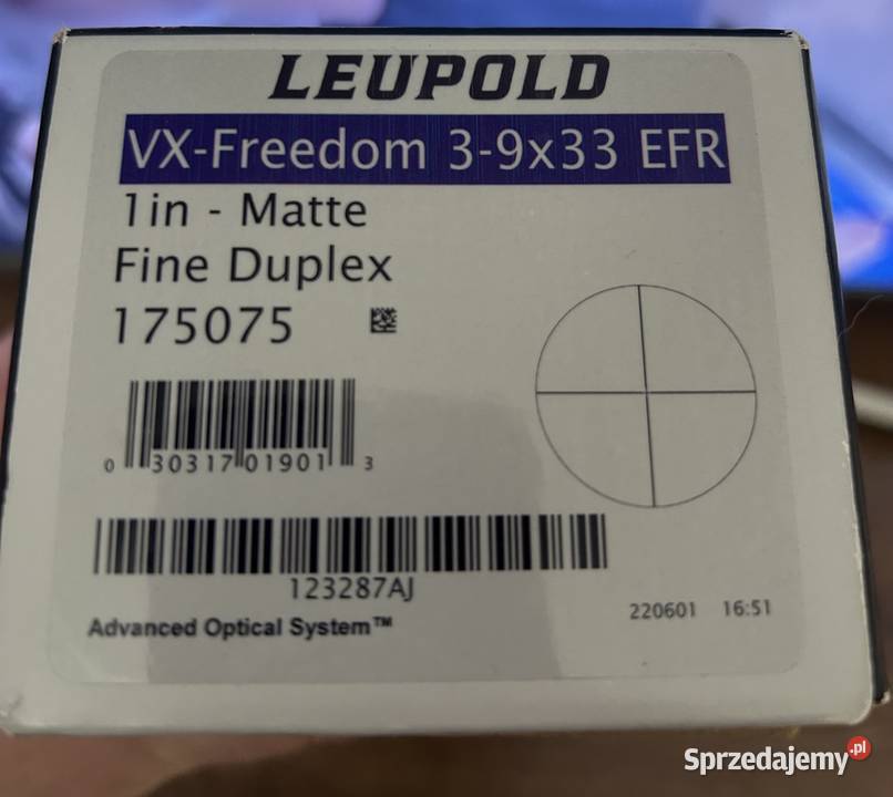 Luneta celownicza Leupold VXFreedom 39x33 1 EFR Sporty strzeleckie i myślistwo Zawiercie