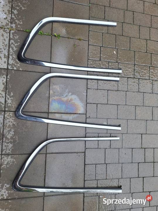 Chromowane ramki szyb tylnich prawe i lewe mazowieckie
