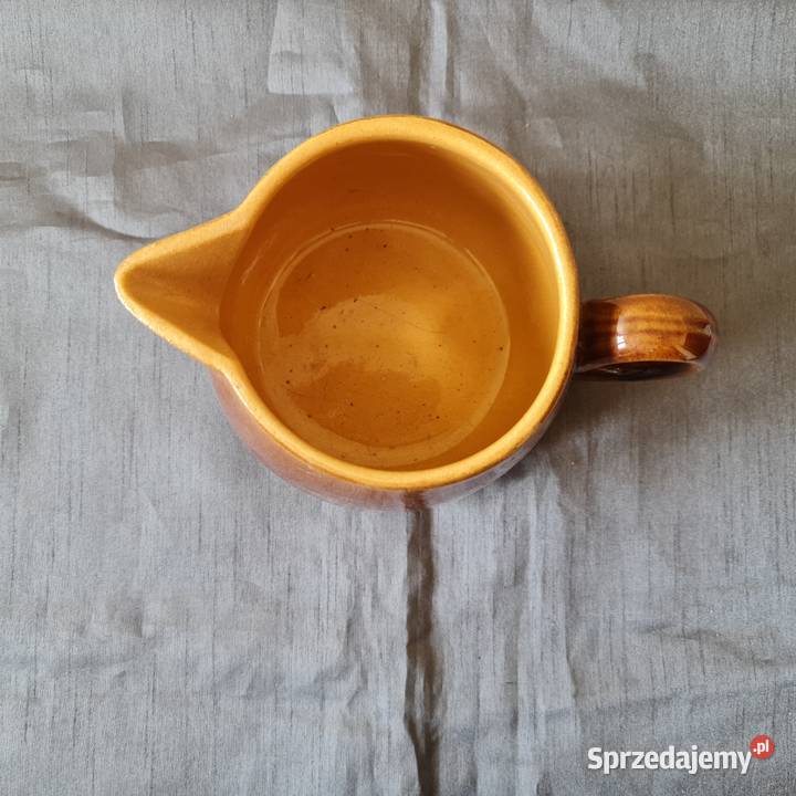 Dzbanek gliniany sygnowany PRL Warszawa