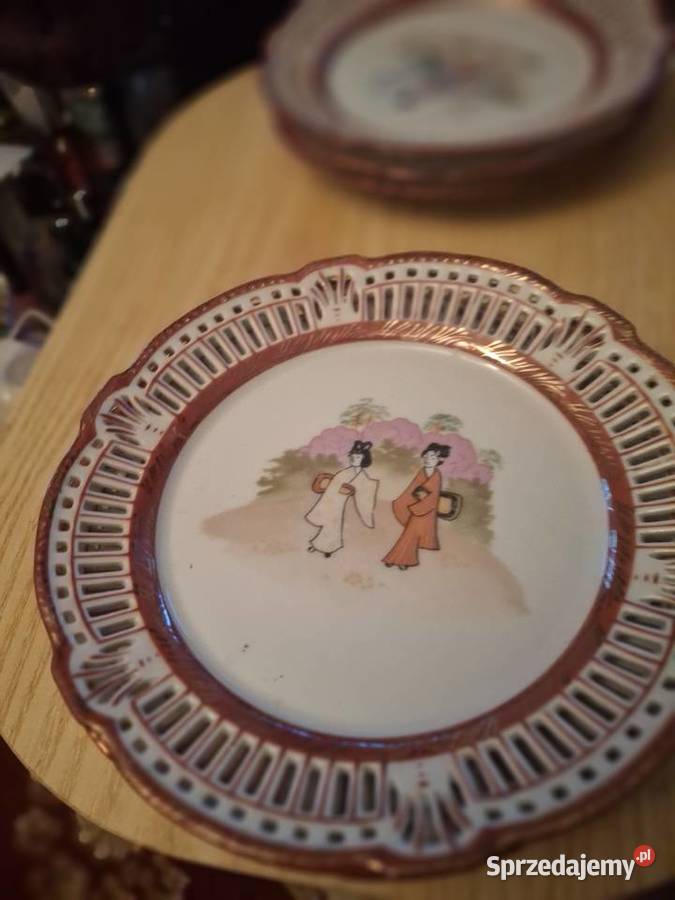 Talerzyki deserowe porcelana
