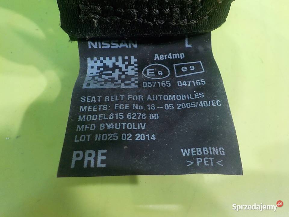 NISSAN NV200 15 DCI 11r VAN pas bezpieczenstwa Suków