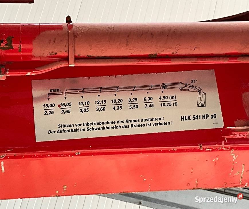 Budowlany 6x4 z dzwigiem Manual Iveco Stralis