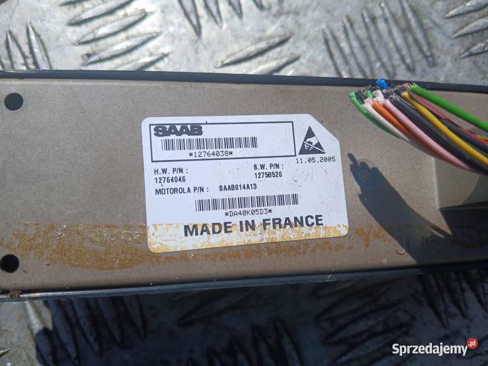 Panel szyb lewy przód Saab 93 II EU 12764046 Panele sterowania, przełączniki