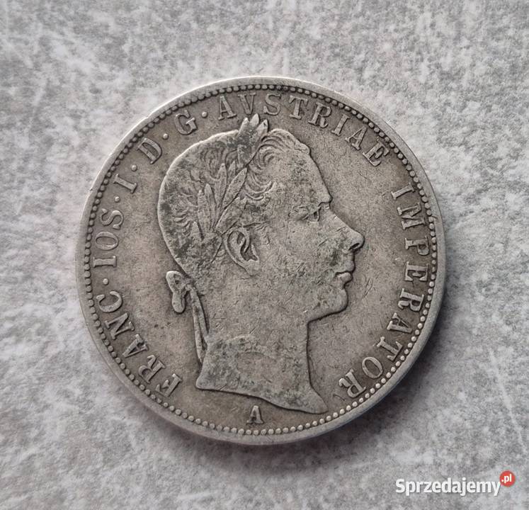 51 AUSTRIA srebro 1 Florin 1858 r A Wola Kruszyńska