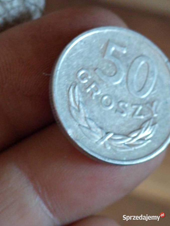 Sprzedam 50 gr 1985 r destrukt koncowka blachy Numizmatyka Chełm sprzedam