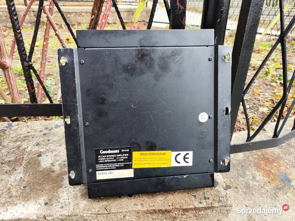 Wzmacniacz samochodowy 2 kanałowy GOODMANS Car audio Niegowonice sprzedam