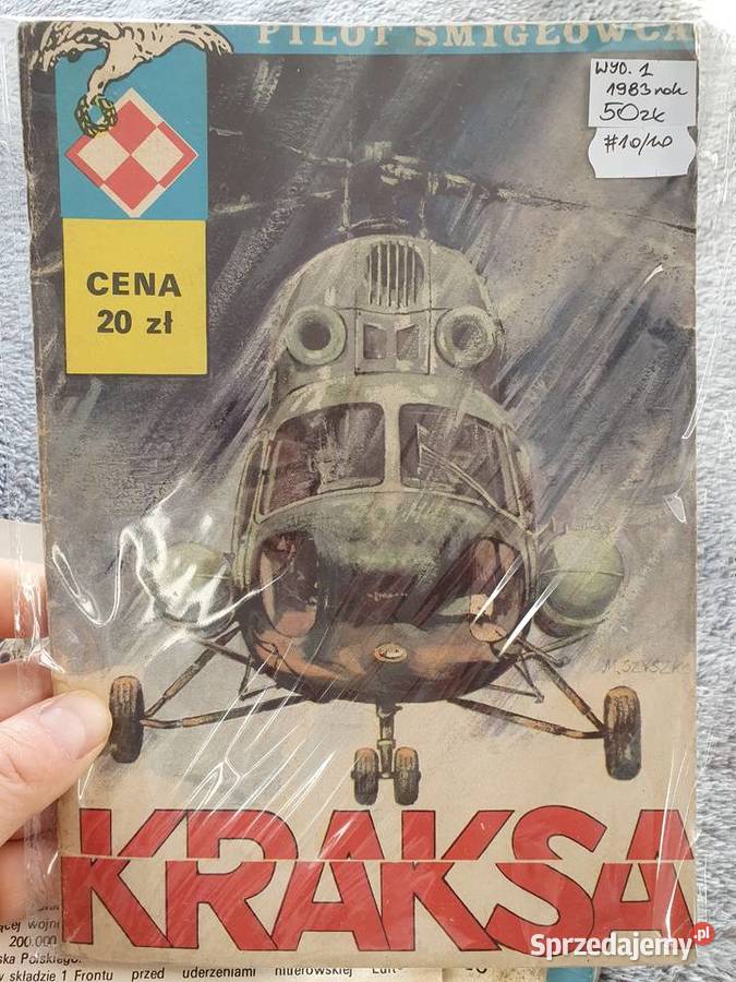 Pilot Śmigłowca zestaw 7 komiksów wydanie 1 1975 pomorskie