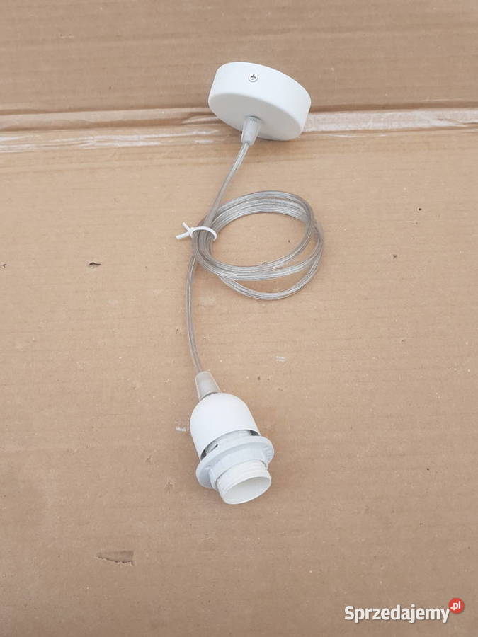 Zawieszenie do lampy na klosz abażur E14 białe Warszawa sprzedam