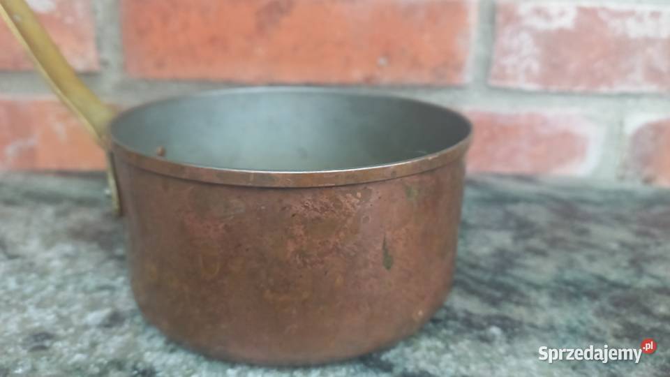 Garnek miedziany Rondelek Chochla Dekoracja 696