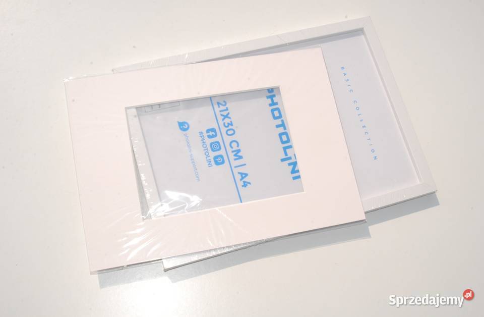 Ramka na zdjęcia 21 x 30 DIN A4 biała Photolini Cieszyn