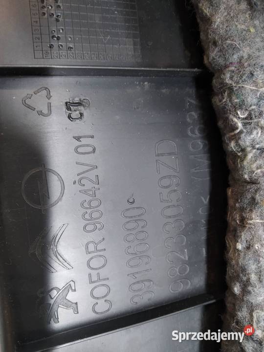 TAPICERKA BOCZEK OSŁONA PASA TYŁ KPL 98233059ZD