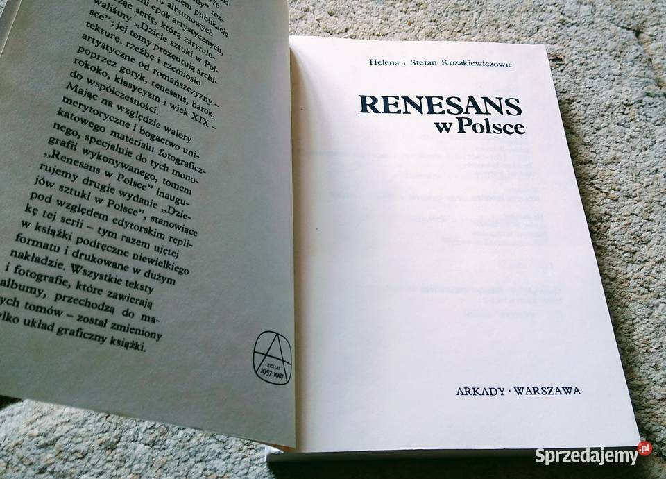 Renesans w Polsce Helena i Stefan Książki i Podręczniki Gdańsk