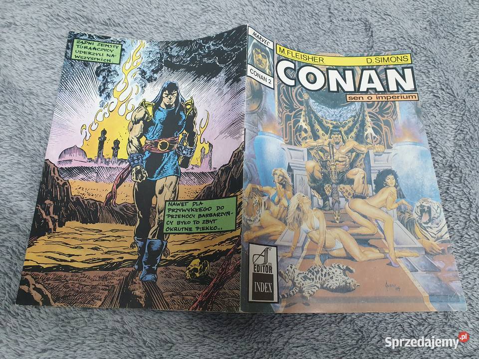 Conan zestaw 4 komiksów AS Editor 1990 Gdynia