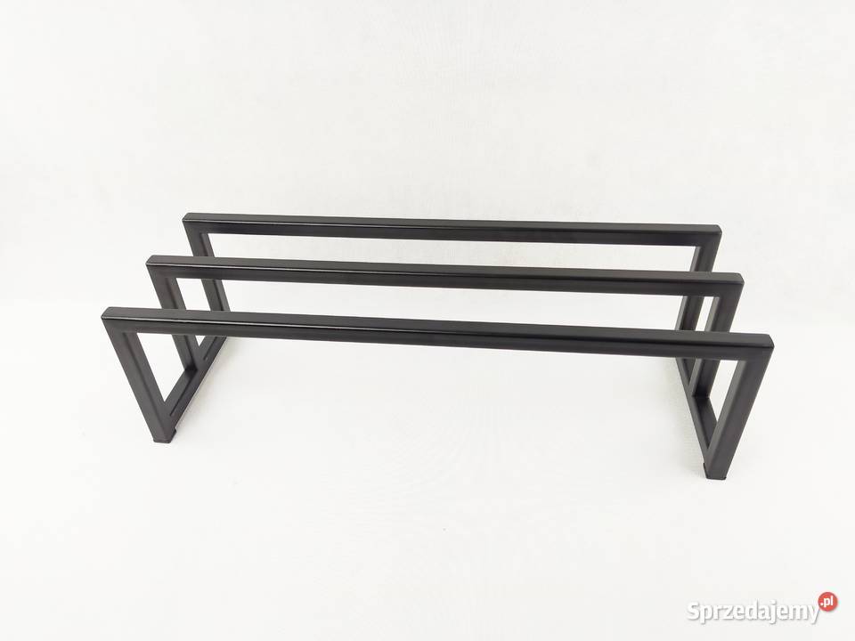 Stojak półka na buty metalowa czarna loft Kraków