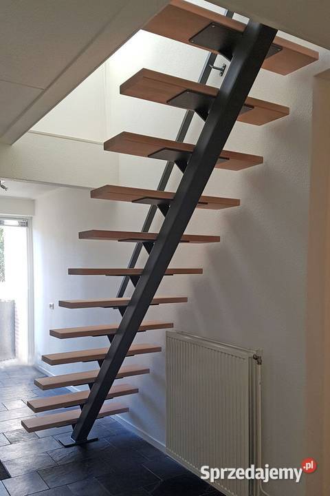 Schody Jednobelkowe jednowangowe produkcja Ostrów Wielkopolski