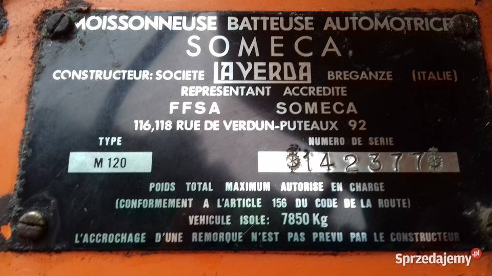 Someca M120 Laverda Fiatagri Kalisz