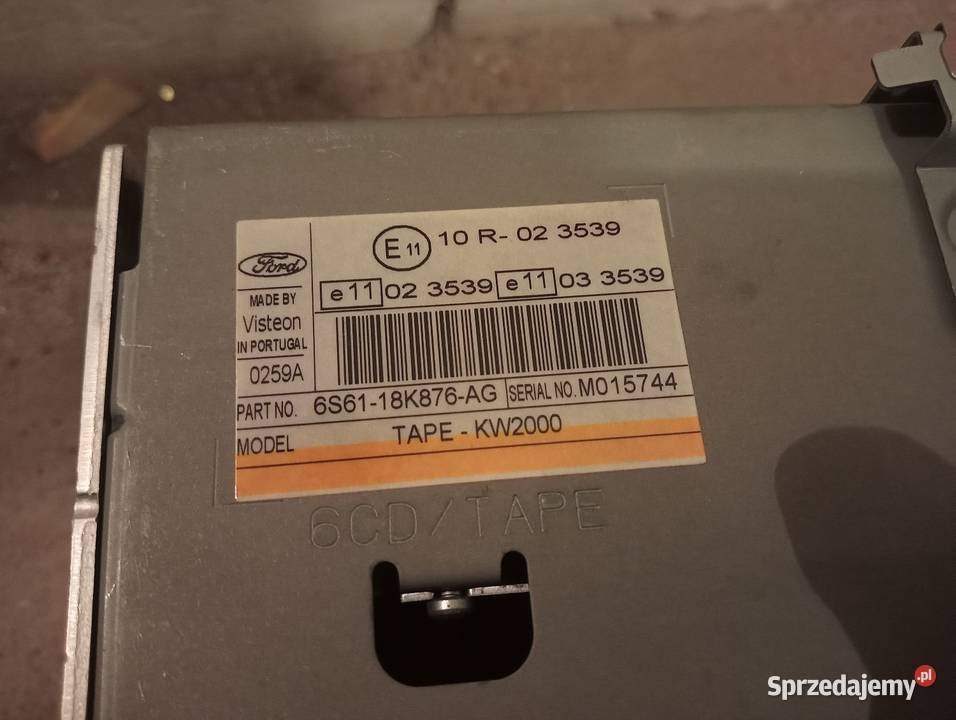 Radio fabryczne Ford 5000C Części samochodowe Łódź