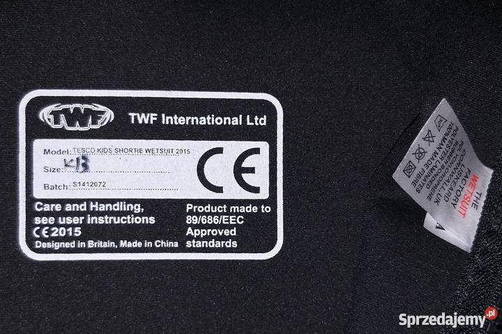 PIANKA NEOPRENOWA TWF DZIECIĘCA K13 mazowieckie Warszawa