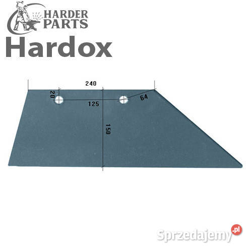 Lemiesz 300hektarów HARDOX 24102P części do nieuszkodzony Suwałki