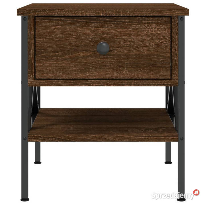 Stoliki nocne 2 brązowy dąb 40x42x45 WM825962 Nocne Warszawa sprzedam